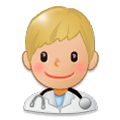 👨🏼‍⚕️ Emoji Profesional Sanitario Hombre: Tono De Piel Claro Medio en Samsung Experience 8.0.