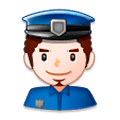 👮‍♂️ Emoji Agente De Policía Hombre en Samsung Experience 8.0.