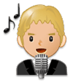 👨🏼‍🎤 Emoji Cantante Hombre: Tono De Piel Claro Medio en Samsung Experience 8.0.