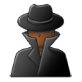 🕵🏾‍♂️ Emoji Detective Hombre: Tono De Piel Oscuro Medio en Samsung Experience 8.0.