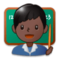👨🏿‍🏫 Emoji Professor: Pele Escura na Samsung Experience 8.0.