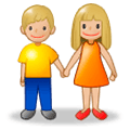 Emoji 👫🏼 Uomo E Donna Che Si Tengono Per Mano: Carnagione Abbastanza Chiara su Samsung Experience 8.0.