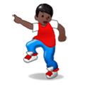 🕺🏿 Emoji Hombre Bailando: Tono De Piel Oscuro en Samsung Experience 8.0.