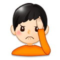 🤦🏻‍♂️ Emoji Hombre Con La Mano En La Frente: Tono De Piel Claro en Samsung Experience 8.0.