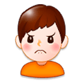 🙍‍♂️ Emoji missmutiger Mann Samsung Experience 8.0.