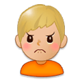 Emoji 🙍🏼‍♂️ Uomo Corrucciato: Carnagione Abbastanza Chiara su Samsung Experience 8.0.