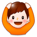 🙆‍♂️ Emoji Hombre Haciendo El Gesto De «de Acuerdo» en Samsung Experience 8.0.