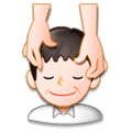 💆‍♂️ Emoji Hombre Recibiendo Masaje en Samsung Experience 8.0.