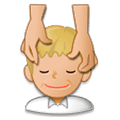 Emoji 💆🏼‍♂️ Uomo Che Riceve Un Massaggio: Carnagione Abbastanza Chiara su Samsung Experience 8.0.