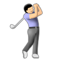 Émoji 🏌️‍♂️ Golfeur sur Samsung Experience 8.0.