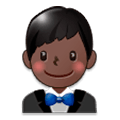 Emoji 🤵🏿 Persona In Smoking: Carnagione Scura su Samsung Experience 8.0.