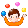Emoji 🤹‍♂️ Giocoliere Uomo su Samsung Experience 8.0.