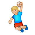 🤾🏼‍♂️ Emoji Jogador De Handebol: Pele Morena Clara na Samsung Experience 8.0.