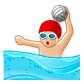 🤽🏼‍♂️ Emoji Hombre Jugando Al Waterpolo: Tono De Piel Claro Medio en Samsung Experience 8.0.