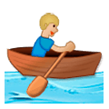 🚣🏼‍♂️ Emoji Hombre Remando En Un Bote: Tono De Piel Claro Medio en Samsung Experience 8.0.
