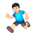 🏃🏻‍♂️ Emoji Hombre Corriendo: Tono De Piel Claro en Samsung Experience 8.0.