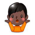 🤷🏿‍♂️ Emoji Homem Dando De Ombros: Pele Escura na Samsung Experience 8.0.