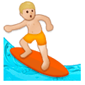 Émoji 🏄🏼‍♂️ Surfeur : Peau Moyennement Claire sur Samsung Experience 8.0.