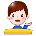 💁‍♂️ Emoji Homem Com A Palma Virada Para Cima na Samsung Experience 8.0.