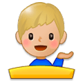 💁🏼‍♂️ Emoji Empleado De Mostrador De Información: Tono De Piel Claro Medio en Samsung Experience 8.0.