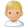 👨🏼 Emoji Hombre: Tono De Piel Claro Medio en Samsung Experience 8.0.