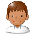 👨🏽 Emoji Mann: mittlere Hautfarbe Samsung Experience 8.0.