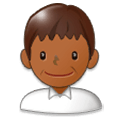 Emoji 👨🏾 Uomo: Carnagione Abbastanza Scura su Samsung Experience 8.0.