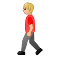 🚶🏼‍♂️ Emoji Homem Andando: Pele Morena Clara na Samsung Experience 8.0.