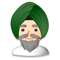 👳🏻‍♂️ Emoji Hombre Con Turbante: Tono De Piel Claro en Samsung Experience 8.0.