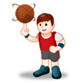 Emoji ⛹️‍♂️ Uomo Che Fa Rimbalzare Una Palla su Samsung Experience 8.0.