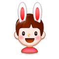 👯‍♂️ Emoji Hombres Con Orejas De Conejo en Samsung Experience 8.0.