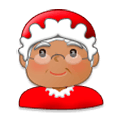 Émoji 🤶🏽 Mère Noël : Peau Légèrement Mate sur Samsung Experience 8.0.