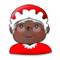 Emoji 🤶🏿 Mamma Natale: Carnagione Scura su Samsung Experience 8.0.