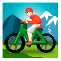 Emoji 🚵 Ciclista Di Mountain Bike su Samsung Experience 8.0.