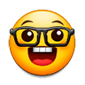 Emoji 🤓 Faccina Nerd su Samsung Experience 8.0.