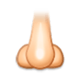 Emoji 👃🏻 Naso: Carnagione Chiara su Samsung Experience 8.0.