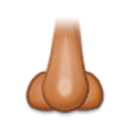 👃🏽 Emoji Nariz: Pele Morena na Samsung Experience 8.0.