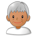 Emoji 👴🏽 Uomo Anziano: Carnagione Olivastra su Samsung Experience 8.0.