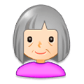 Emoji 👵🏻 Donna Anziana: Carnagione Chiara su Samsung Experience 8.0.