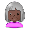 👵🏿 Emoji Anciana: Tono De Piel Oscuro en Samsung Experience 8.0.