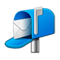 Emoji 📬 Cassetta Postale Aperta Bandierina Alzata su Samsung Experience 8.0.