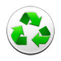 Emoji ♽ Simbolo di riciclaggio parziale della carta su Samsung Experience 8.0.
