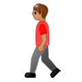 🚶🏽 Emoji Fußgänger(in): mittlere Hautfarbe Samsung Experience 8.0.
