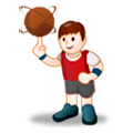 Emoji ⛹️ Persona Che Fa Rimbalzare Una Palla su Samsung Experience 8.0.