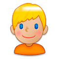 Emoji 👱🏼 Persona Bionda: Carnagione Abbastanza Chiara su Samsung Experience 8.0.