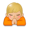 🙏🏼 Emoji Manos En Oración: Tono De Piel Claro Medio en Samsung Experience 8.0.