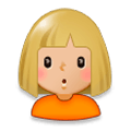 🙎🏼 Emoji schmollende Person: mittelhelle Hautfarbe Samsung Experience 8.0.
