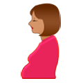 🤰🏽 Emoji Mujer Embarazada: Tono De Piel Medio en Samsung Experience 8.0.