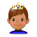 Émoji 🤴🏽 Prince : Peau Légèrement Mate sur Samsung Experience 8.0.