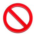 Émoji 🛇 Signe d'interdiction sur Samsung Experience 8.0.